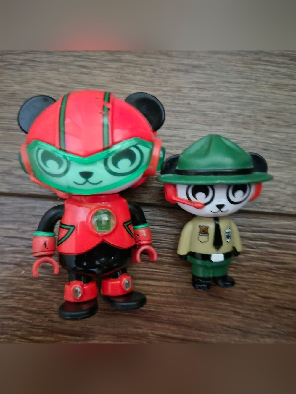 (2) Ryan's World Figures Panda Boss Mode & New Hampshire Ranger